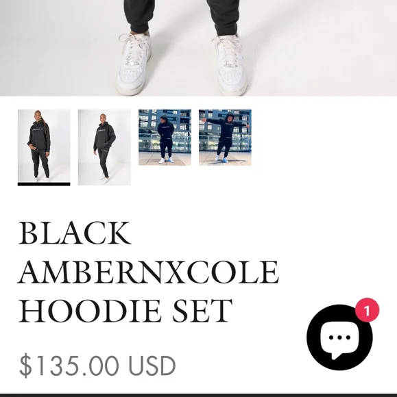 Ambernxcole women's black fancy hoodie - Picture 6 of 8